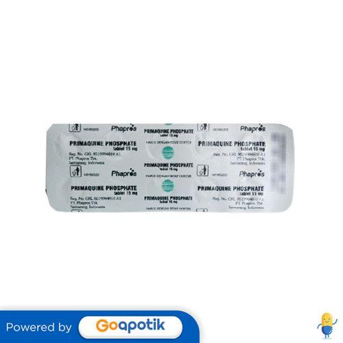 PRIMAQUINE PHAPROS 15 MG STRIP 10 TABLET