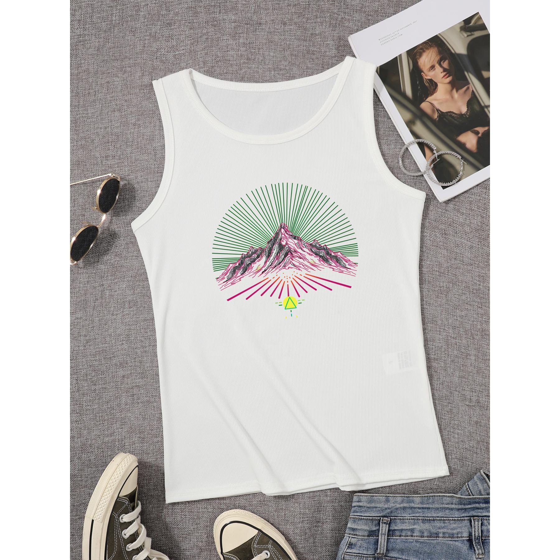 Women's Cotton Plain Camisole V Neck Spaghetti Strap Tank Top Basic Solid Color Vest_voghion.com