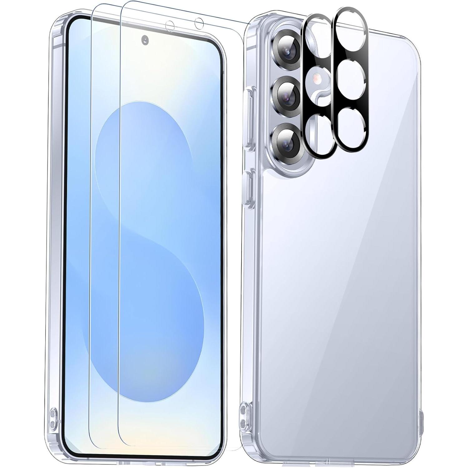 SPIDERCASE for Samsung Galaxy S25 Plus Case, [10 FT Military Grade Drop Protection] [Crystal Clear] [Not-Yellowing] Slim Fit Shockproof Anti-Scratched Rugged Phone Case,Clear