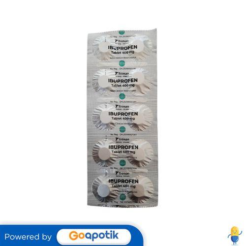 IBUPROFEN TRIMAN 400 MG STRIP 10 TABLET