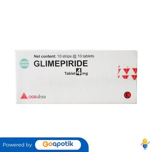 GLIMEPIRIDE OGB DEXA MEDICA 4 MG BOX 100 TABLET