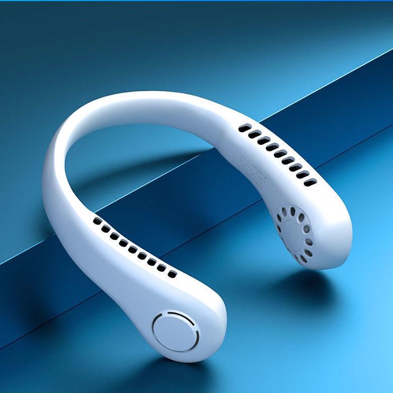 Sports Fan Neck Fan USB Rechargeable Lazy Outdoor Cooling Fan Hands-F…