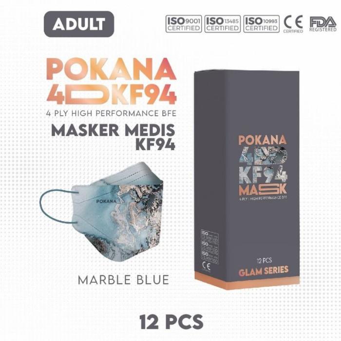 MASKER POKANA 4D KF94 (1 box isi 12 PCS) - brown gradation