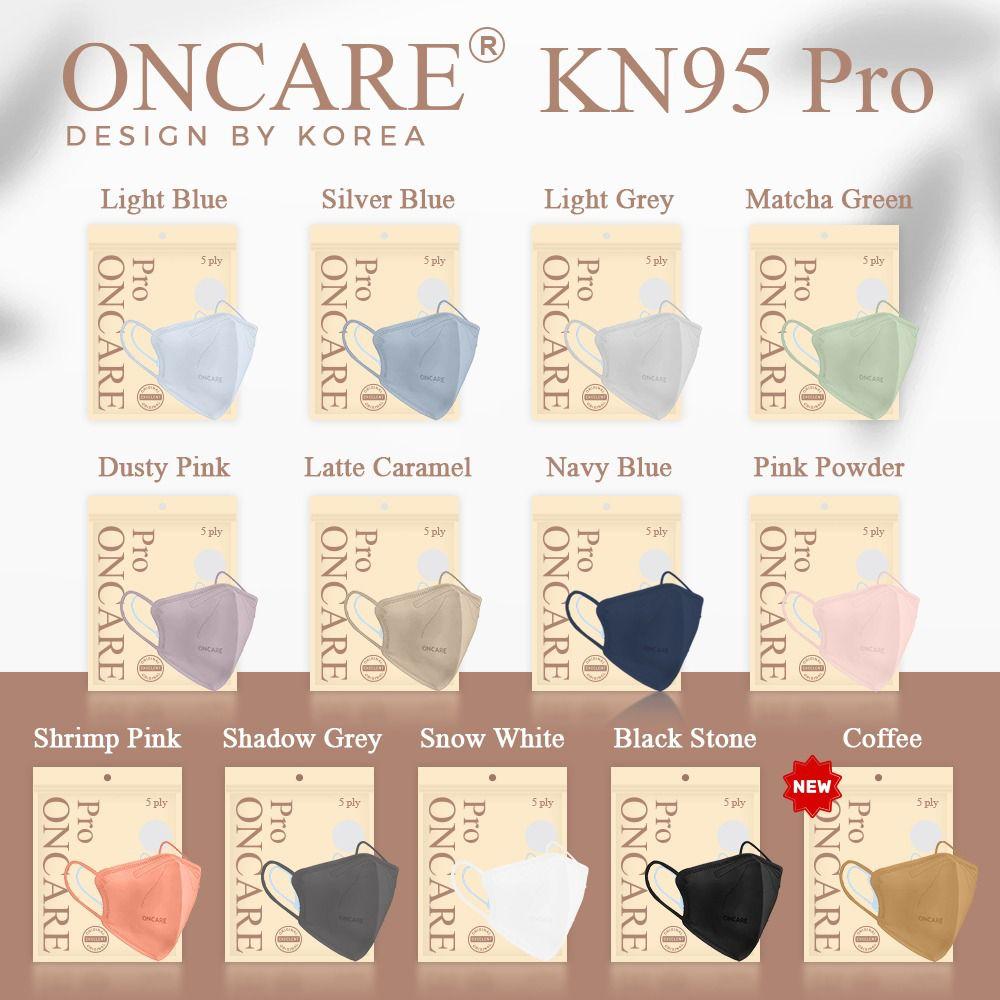 { Masker KN95 PRO } Masker KN95 PRO ONCARE Isi 10PCS Masker 4ply model korea tebal - SNOW WHITE PRO