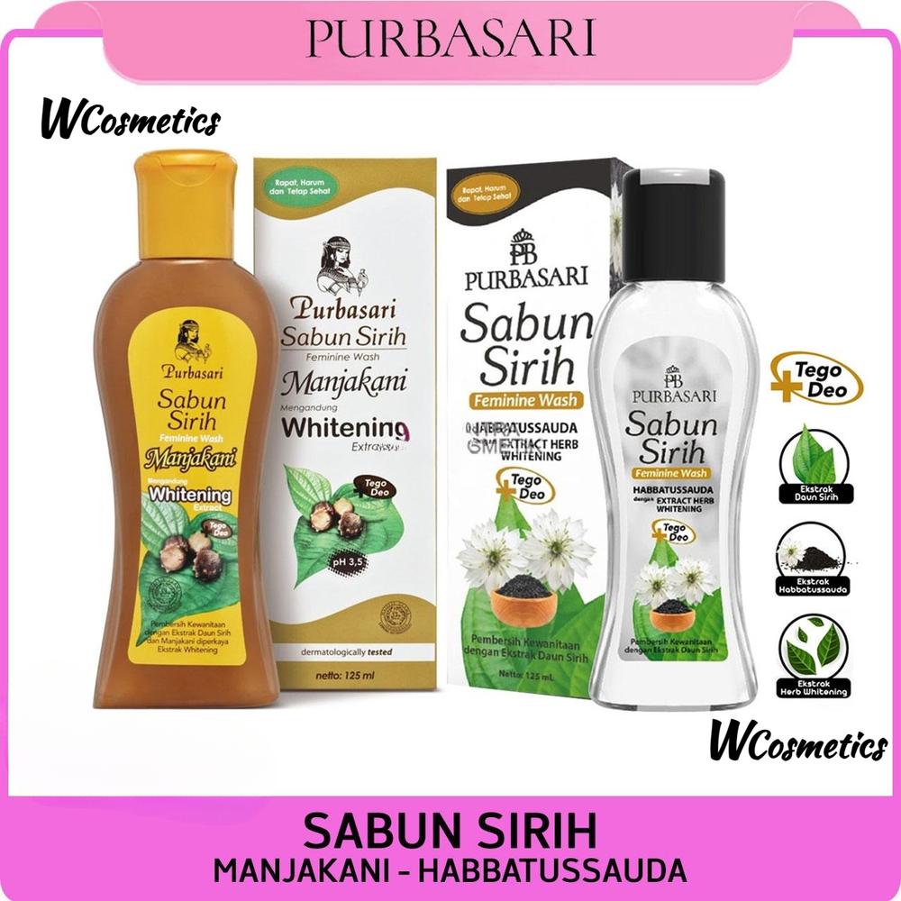 PURBASARI Sabun Sirih MANJAKANI Pembersih Kewanitaan Feminine Hygiene Membersihkan Keputihan Sweet Aromatic - 60 ML, MANJAKANI