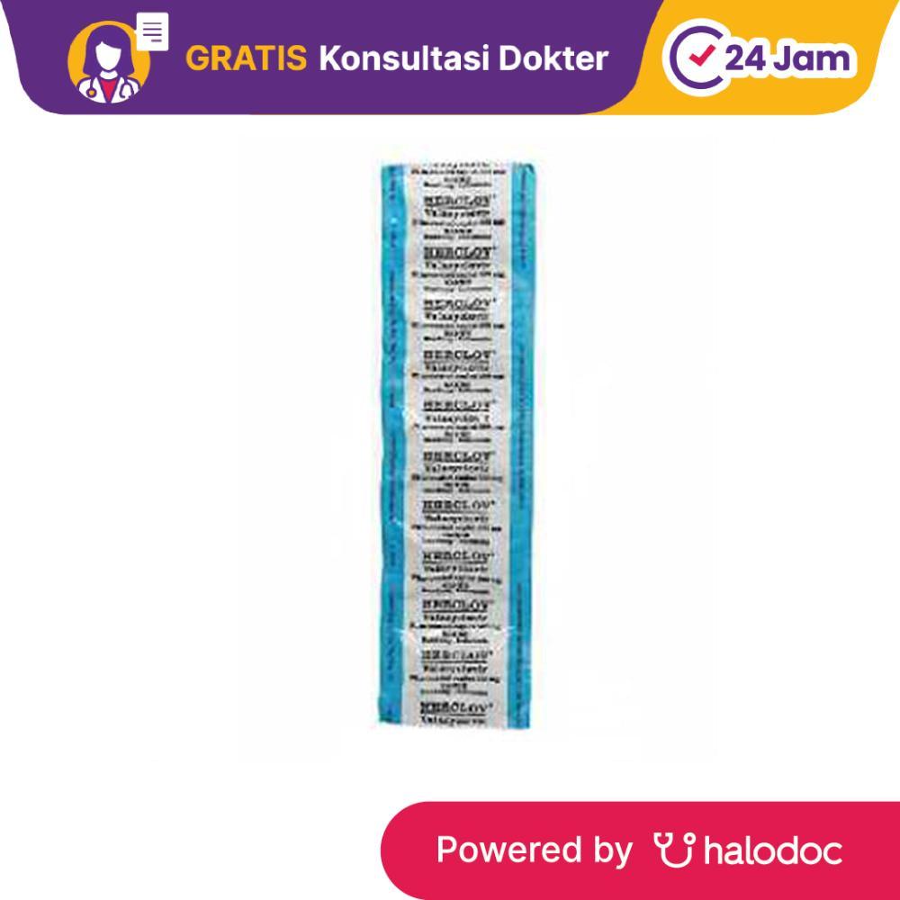 Herclov 500 mg 10 Kaplet Strip