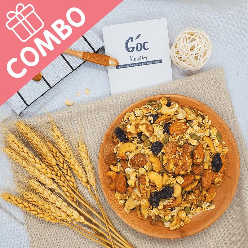 Combo 2 hộp 500g - Granola ăn kiêng siêu hạt - ngũ cốc không đường - …