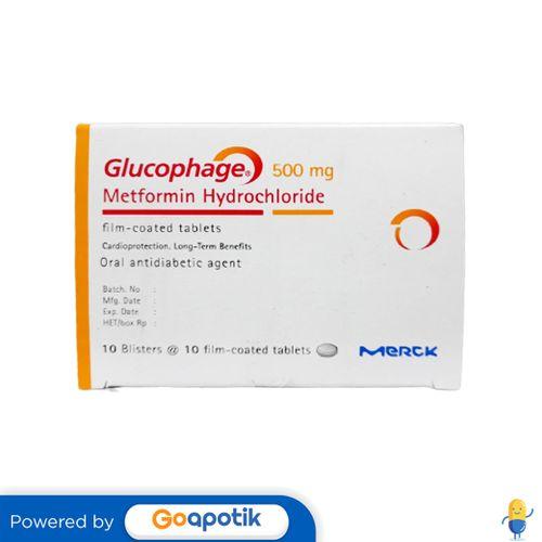 GLUCOPHAGE 500 MG BOX 100 TABLET / DIABETES