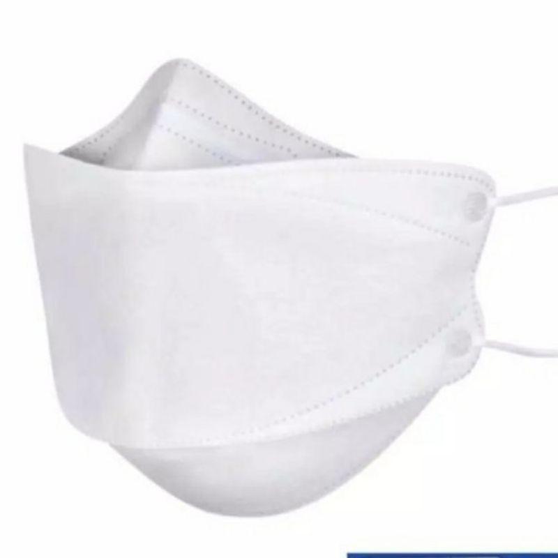 Masker kf 94 isi 10 pcs masker mulut putih hitam - PUTIH