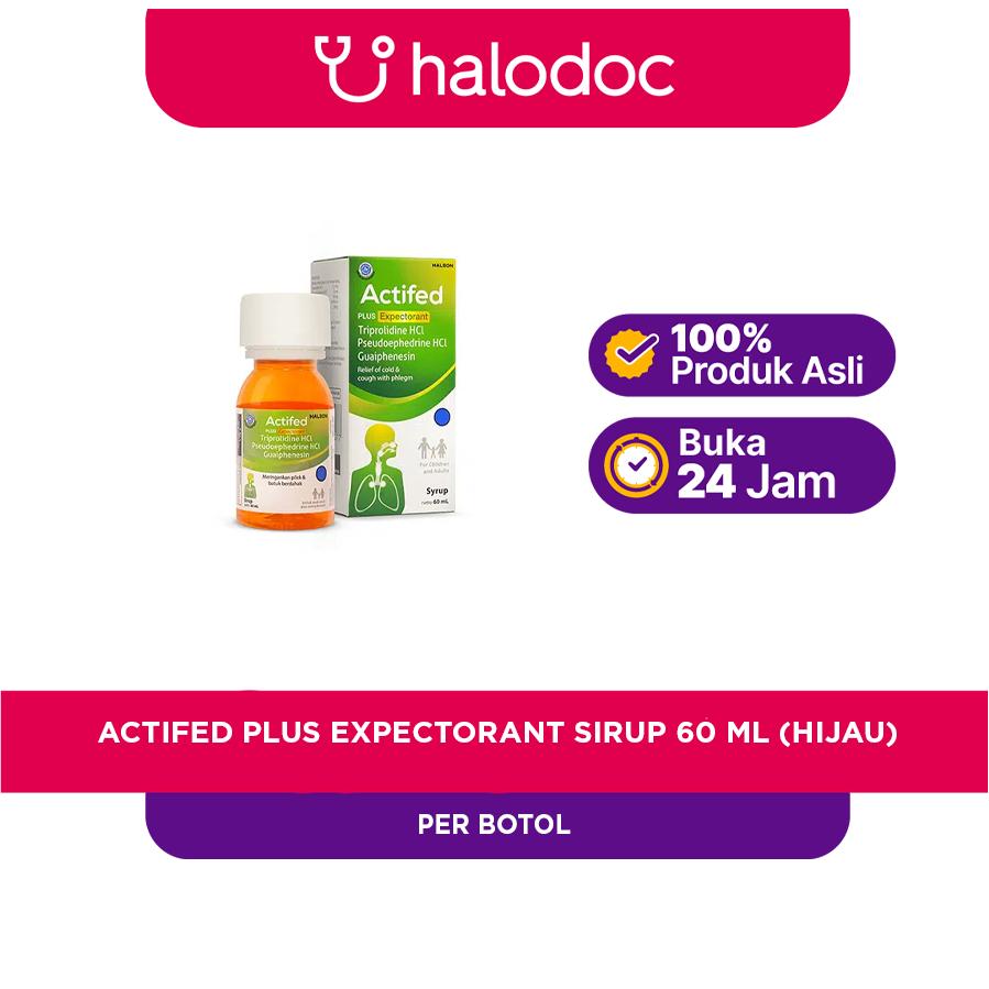 actifed plus expectorant sirup 60 ml