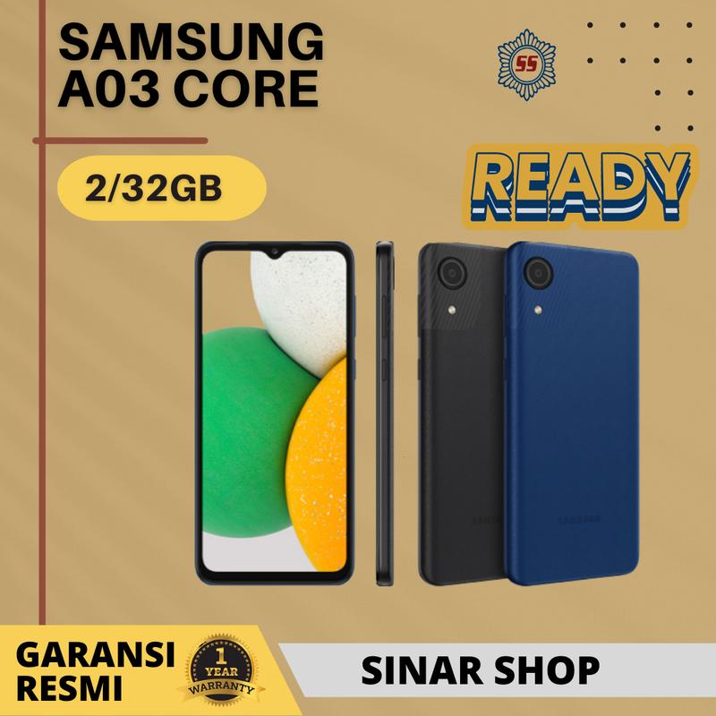 Handphone - Samsung Galaxy A03 Core 2/32 - Baterai 5000mAh - Garansi …