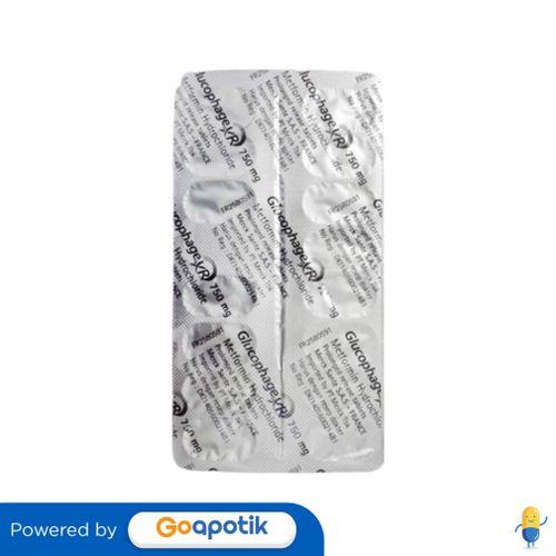 GLUCOPHAGE XR 750 MG BLISTER 15 TABLET