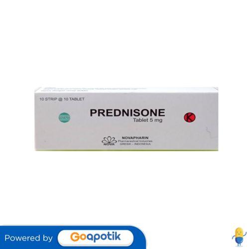 PREDNISONE NOVAPHARIN 5 MG BOX 100 TABLET