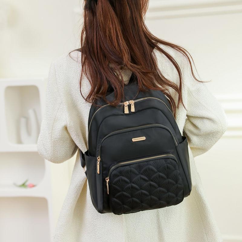 2024 Oxford Cloth Nylon Travel Trip Backpack Women's Casual Fashion Canvas Student Schoolbag Mother Bag Women_voghion.com