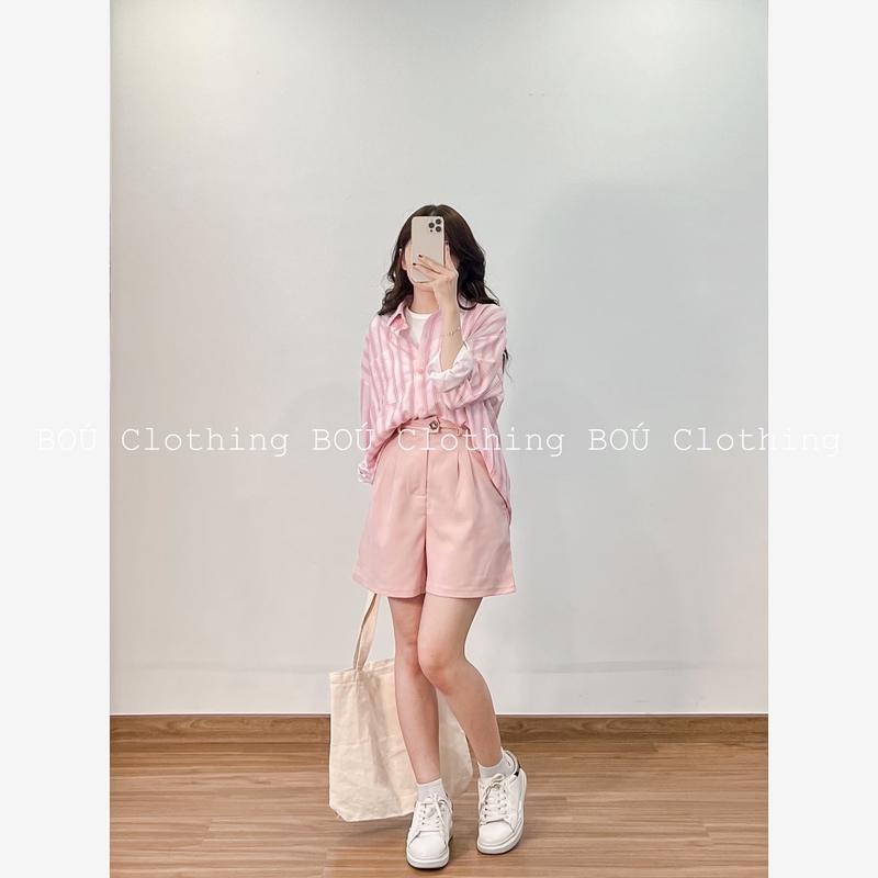 Set sơ mi sọc + short kèm áo 2 dây thanh lịch, trẻ trung dành cho nữ …
