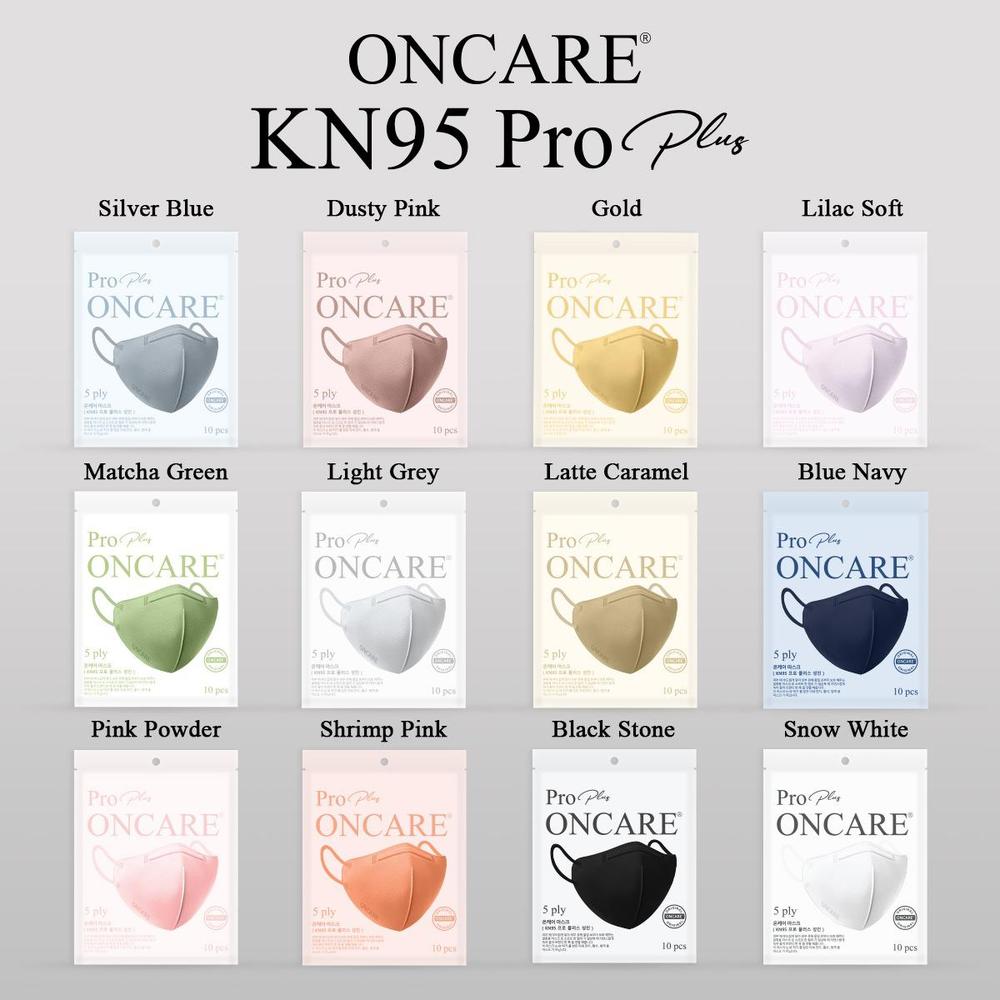 Masker Oncare Premium KN95 Pro Plus Premium Korea 5Ply isi 10Pcs - ONCR PLUS Matcha