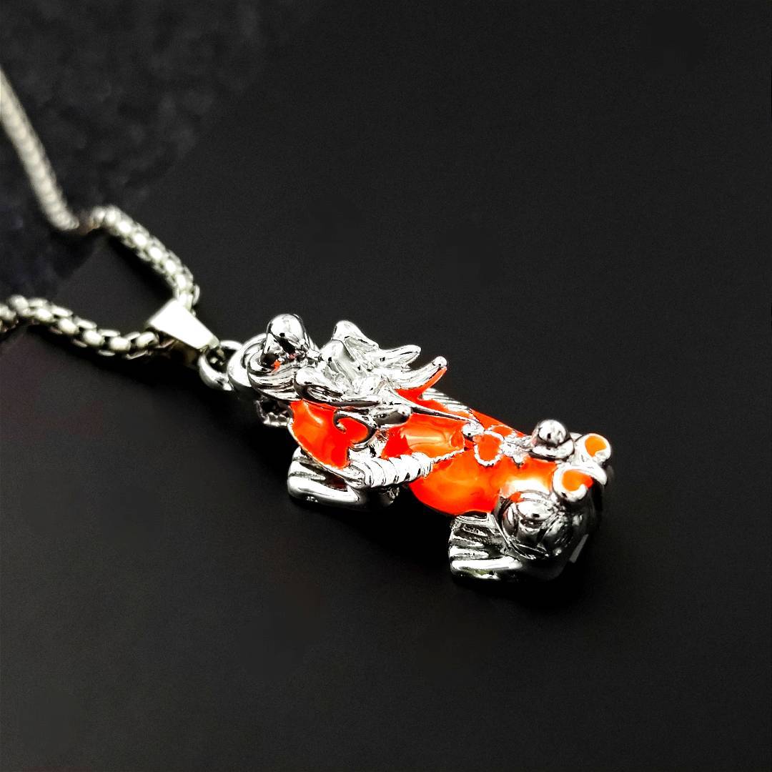 Luminous Pixiu Pendant Necklace Bring Wealth and Good Luck Charm Necklace Glow In The Dark Necklace for Party_voghion.com