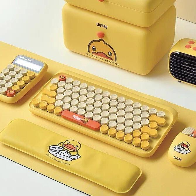 LOFREE Yellow Duck Keyboard Mouse & Calculator Set