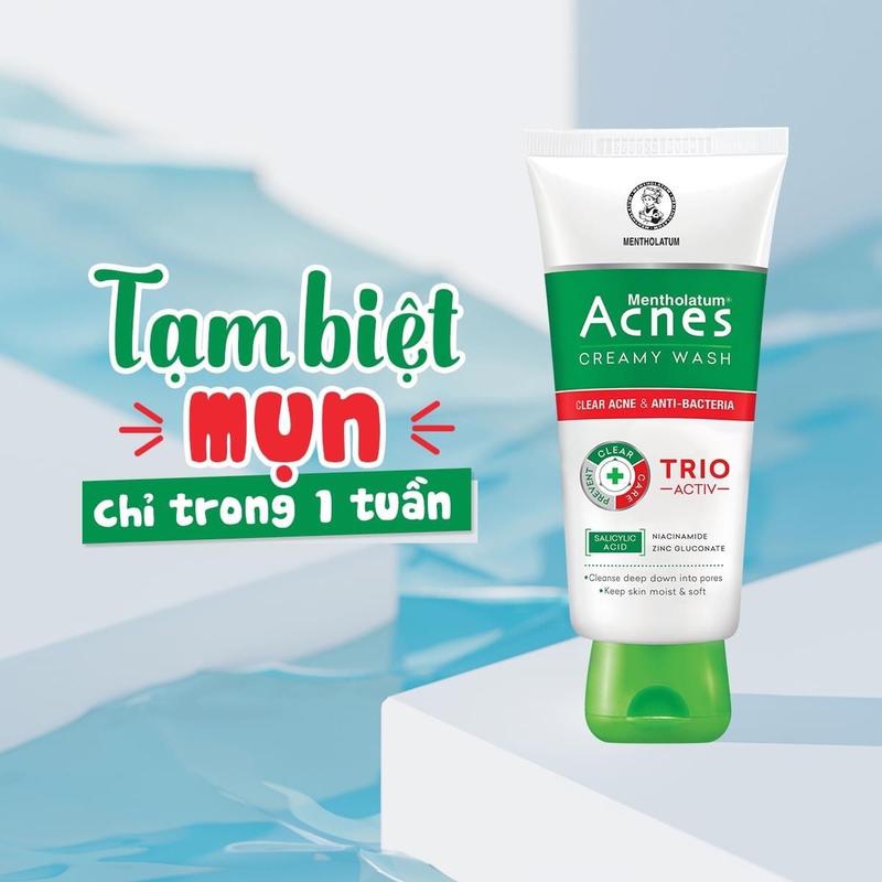 Kem Rửa Mặt Ngăn Ngừa Mụn Acnes Creamy Wash 100G