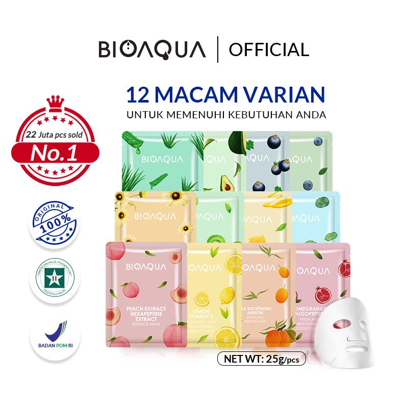 【12pcs】【BPOM】Bioaqua sheet mask Natural serum series Facial Treatment…