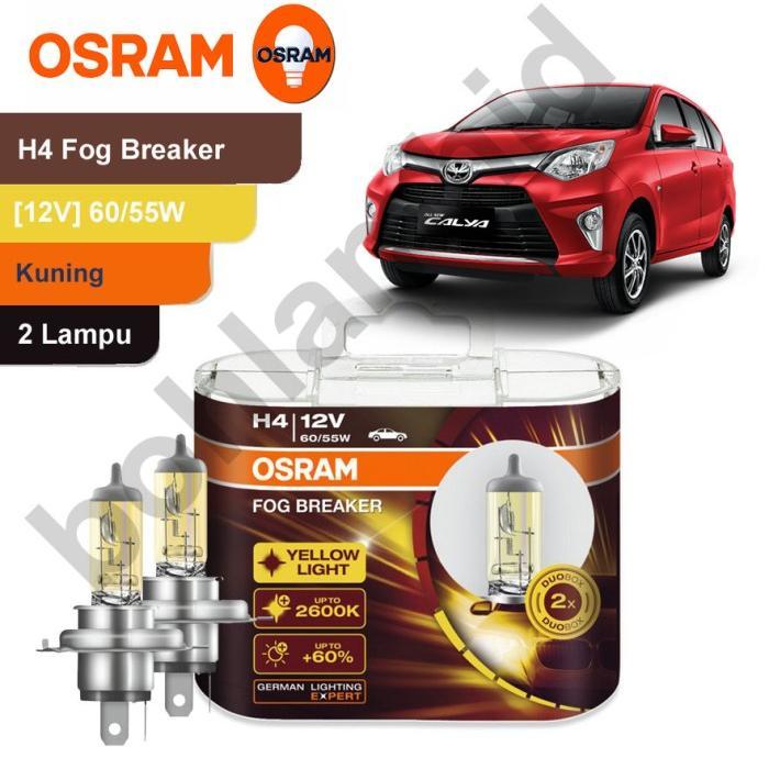 Lampu Mobil OSRAM FOG BREAKER CALYA SIGRA H4 FBR Halogen Kuning Gold