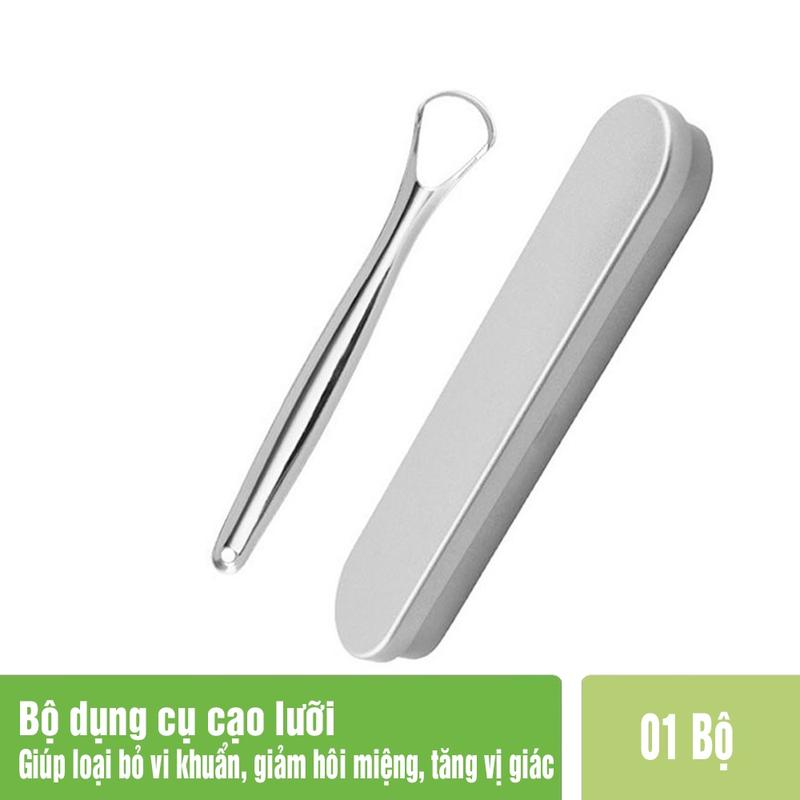 Dụng Cụ Nạo Lưỡi, Cạo Lưỡi, Vệ Sinh Lưỡi Người Lớn Bằng inox