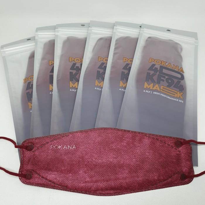 MASKER POKANA 4D KF94 SOPHISTICATED COLOR SACHET ISI 2 pcs - forest green