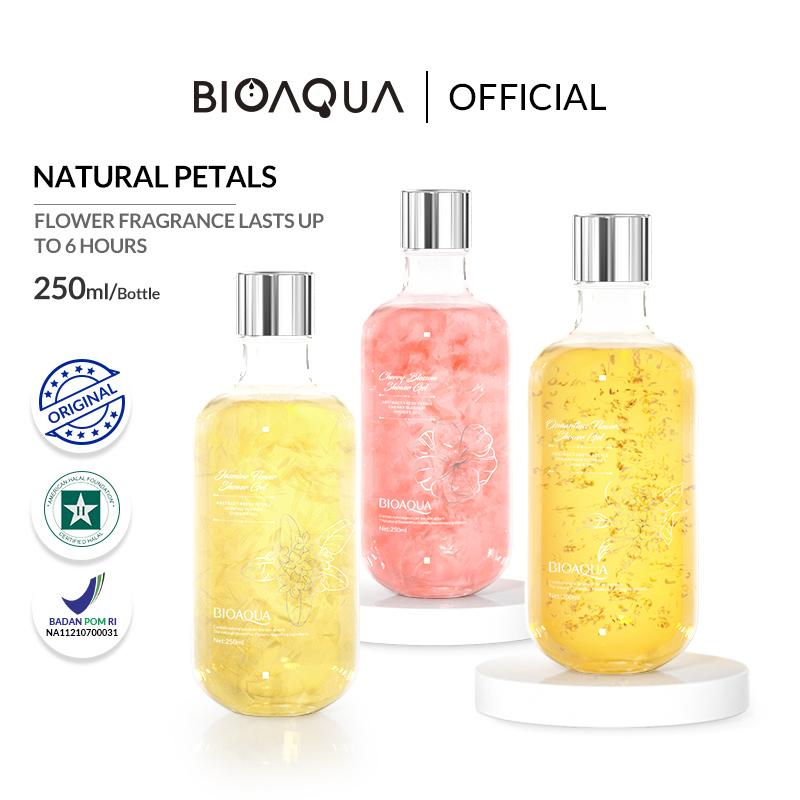 【BPOM】BIOAQUA Shower Gel Abstract Fresh Petals Jasmine Flowers/Osmant…