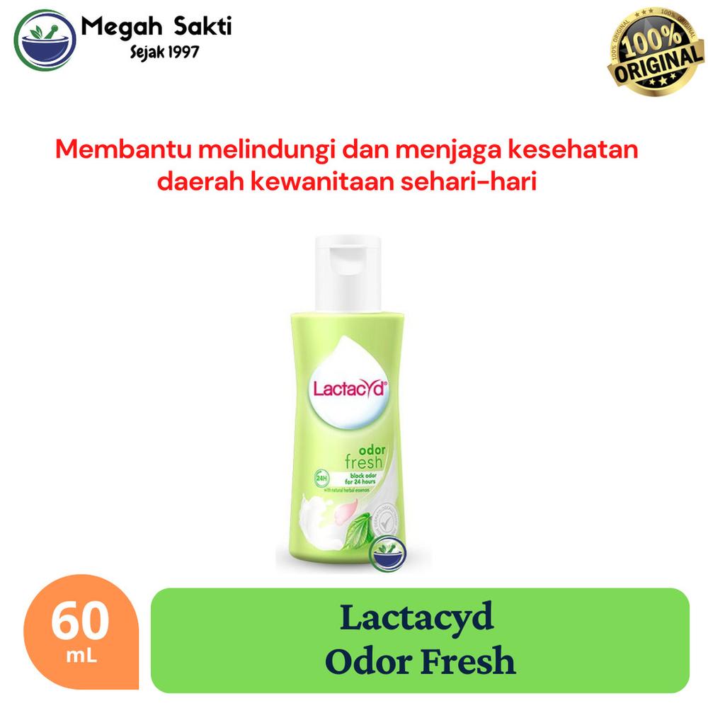 Lactacyd Odor Fresh 60 mL | Pembersih Daerah Kewanitaan Feminine Gatal Keputihan Membersihkan