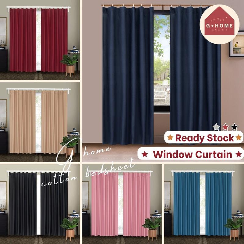 ℡ Langsir Tingkap Murah Curtain Semi Blackout Kain Langsir Pintu Door…
