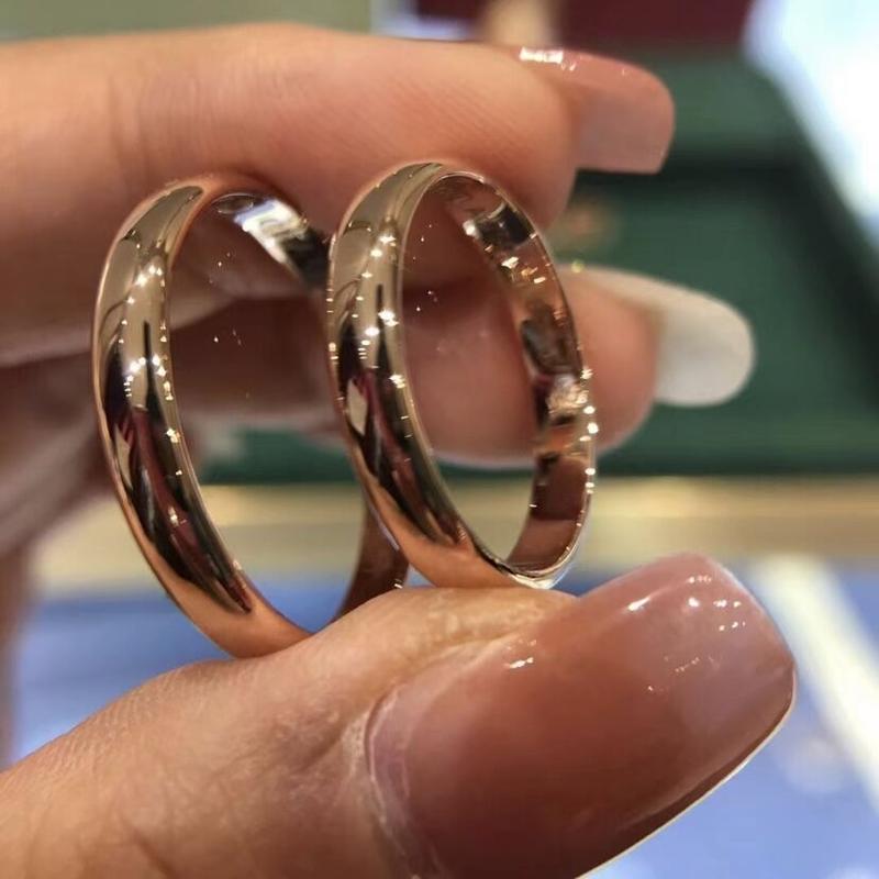 Trendy Rose Gold Plated Plain Ring