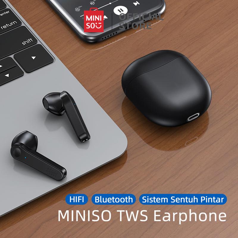 MINISO Bluetooth Earphone Headset blutut TWS Wireless Headset Audio E…