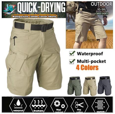 Tactical Cargo Shorts Mens Waterproof  Military Army Cargo pants