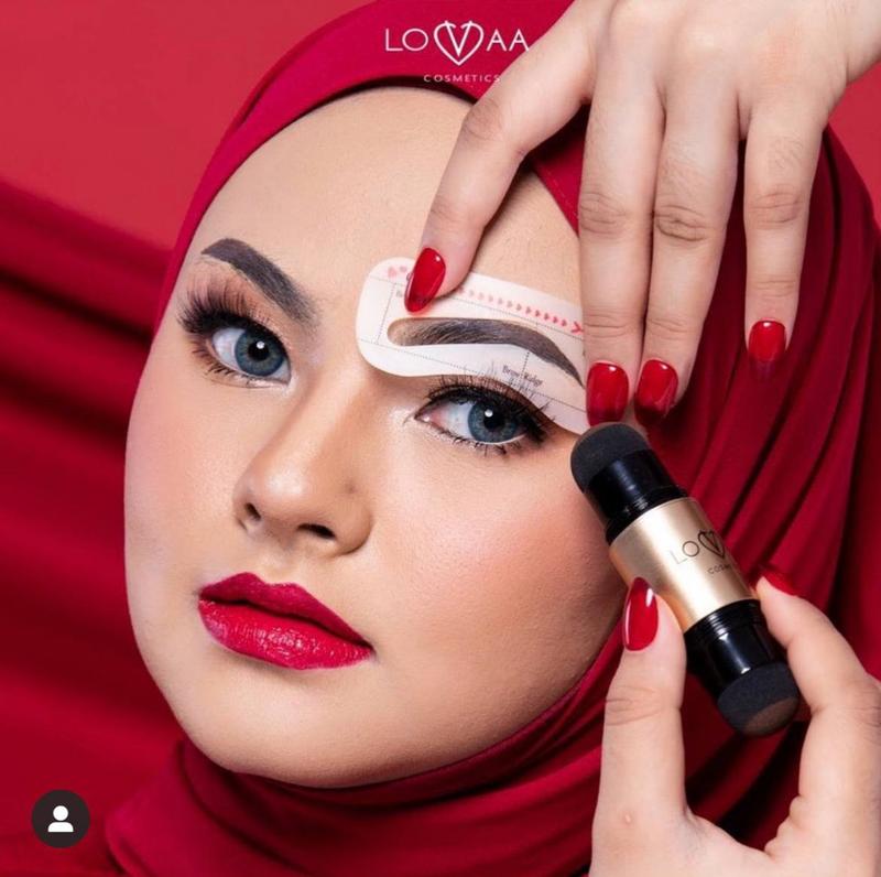 Eyebrow stamp kit lovaa cosmetic