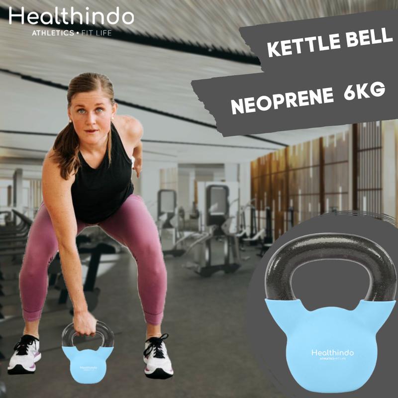Healthindo - Kettlebell 6 KG | kettel bell / dumbell / barbel | Kettl…