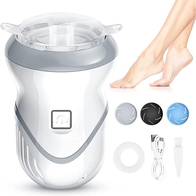 Foot File Electric Pedicure Hard Skin Remover, Vacuum Adsorption Call…
