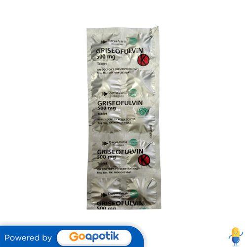 GRISEOFULVIN DARYA VARIA 500 MG STRIP 10 TABLET