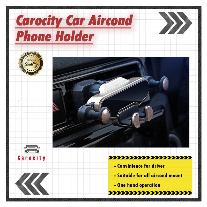 CAROCITY High QualityMini Car Phone Holder Air Vent Gravity Linkage M…