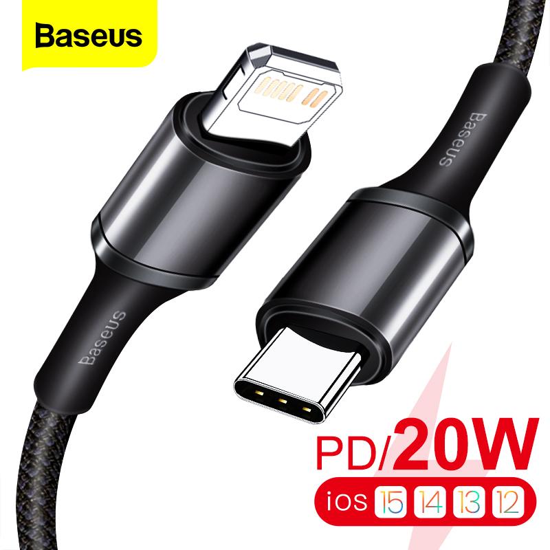 Baseus 20W PD USB Type C Cable for iPhone 13 12 Pro Xs Max Fast Charg…