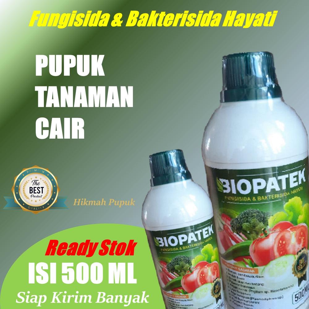 TERLARIS BIOPATEK OBAT BERCAK DAUN MENTIMUN isi 500 ML - Obat Bercak Daun Timun Paling Ampuh, Pupuk untuk Bercak Daun Mentimun - Fungisida Obat Busuk Daun Timun, Obat Bercak Daun Kentang, Terong, Pepa