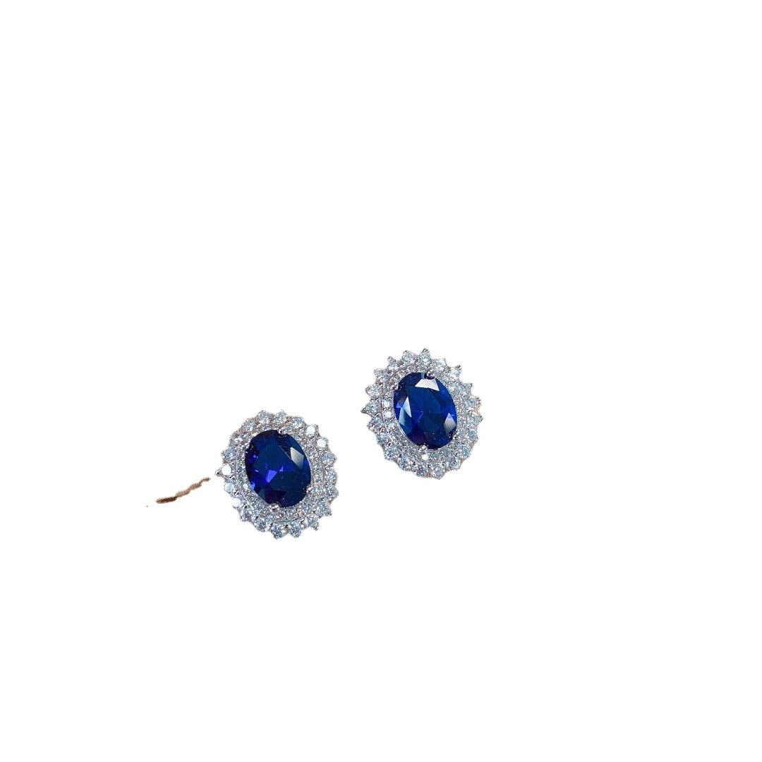 S925 silver jewelry set classic i denier ring earrings pendant set_voghion.com
