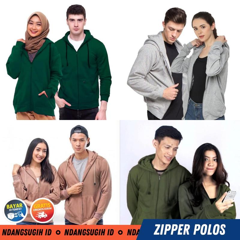ZIPPER JAKET RESLETING POLOS HOODIE SWEATER PRIA WANITA KEREN HODIE M…