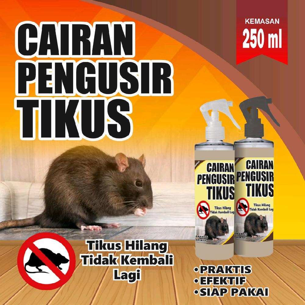 Cairan Pengusi Tikus Ampuh kemasan spray  Trigger 250 ml peng u anti - -, -
