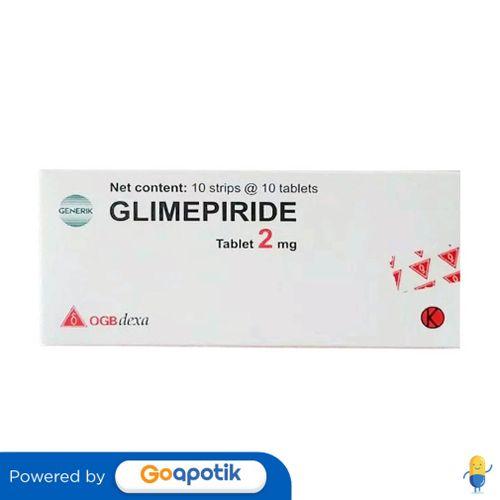 GLIMEPIRIDE OGB DEXA MEDICA 2 MG BOX 100 TABLET / DIABETES