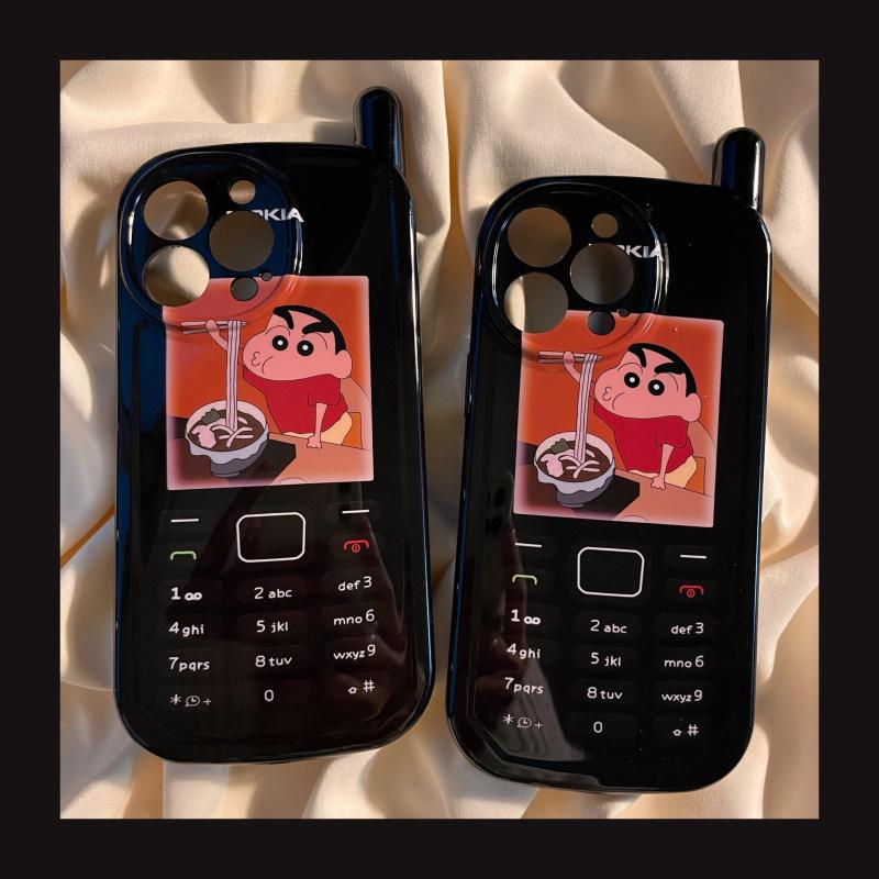 เคสไอโฟน11 12 13 Pro max Cute Crayon Shin-chan Nokia เคสโทรศัพท์ย้อนย…