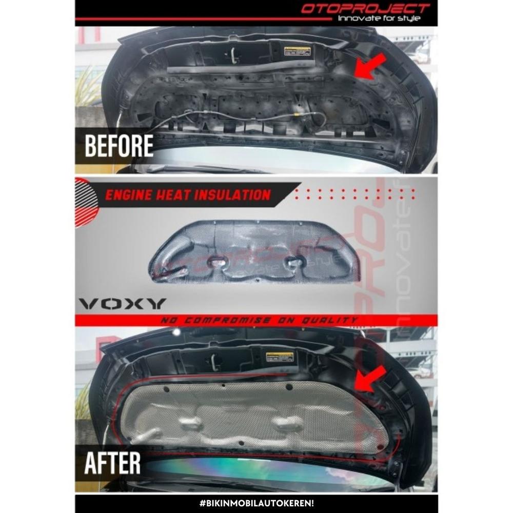 Otoproject - Engine Heat Insulation Voxy Aluminium | Peredam Panas Mesin Voxy