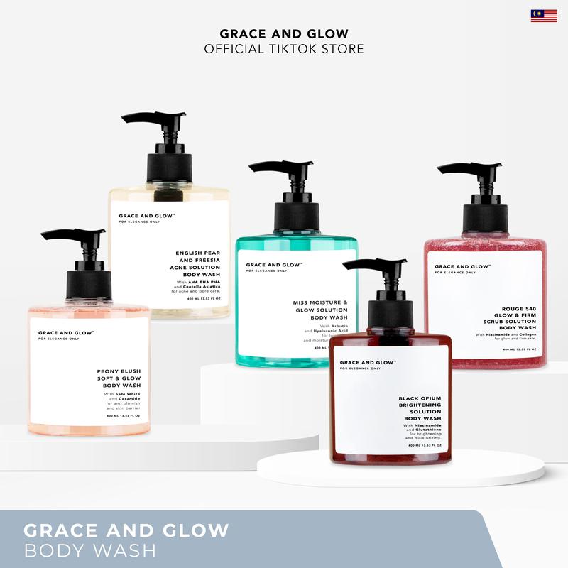 Grace and Glow Body Wash Black Opium Brightening - English Pear & Fre…