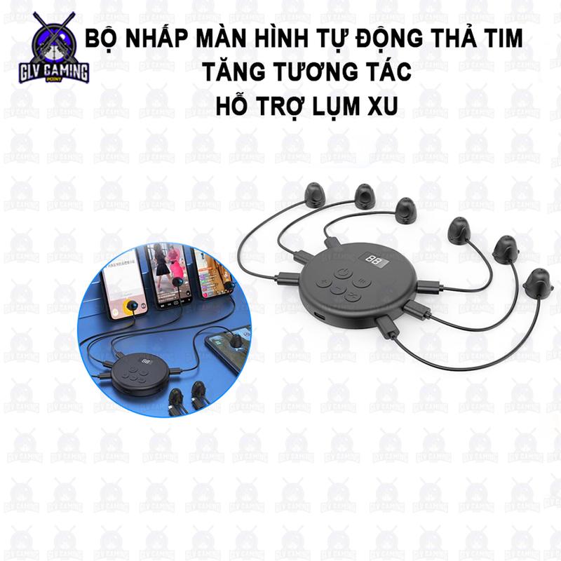 Bộ nhấp màn hình tự động thả tim tăng tương tác hỗ trợ lụm xu