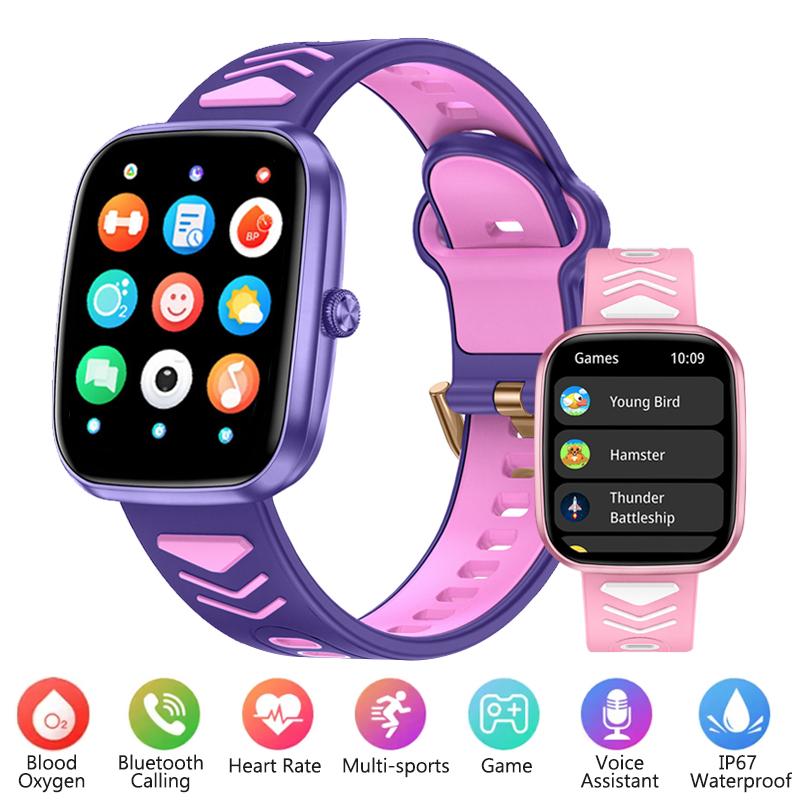 Kids Smart Watch Child HD Touch Screen Heart Rate Games Smart Band Music Watch Boy Girl Gift Children Smartwatch For iOS Android