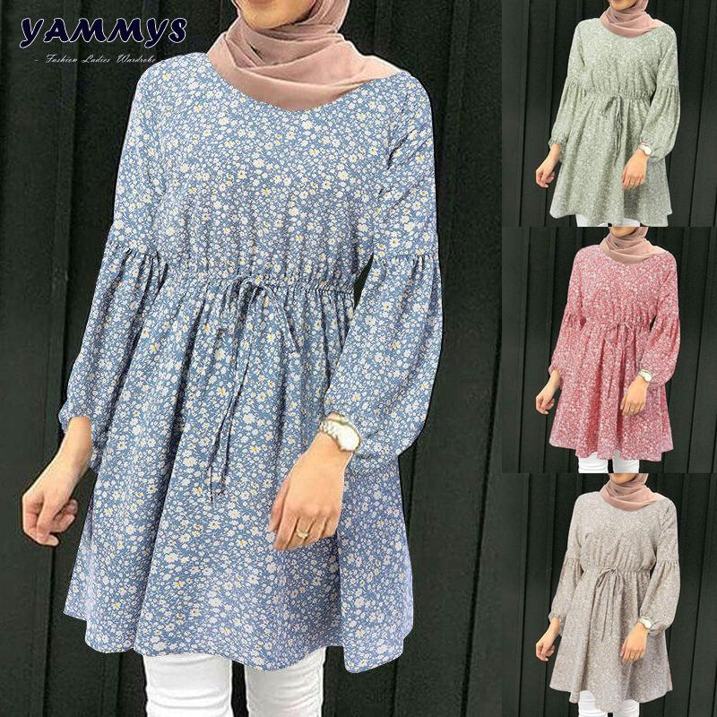 Ready Stock Korean Women Blouse Women Muslim Elegant Casual Long Slee…